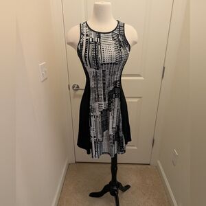 Banana Republic Black and White Mini Dress
